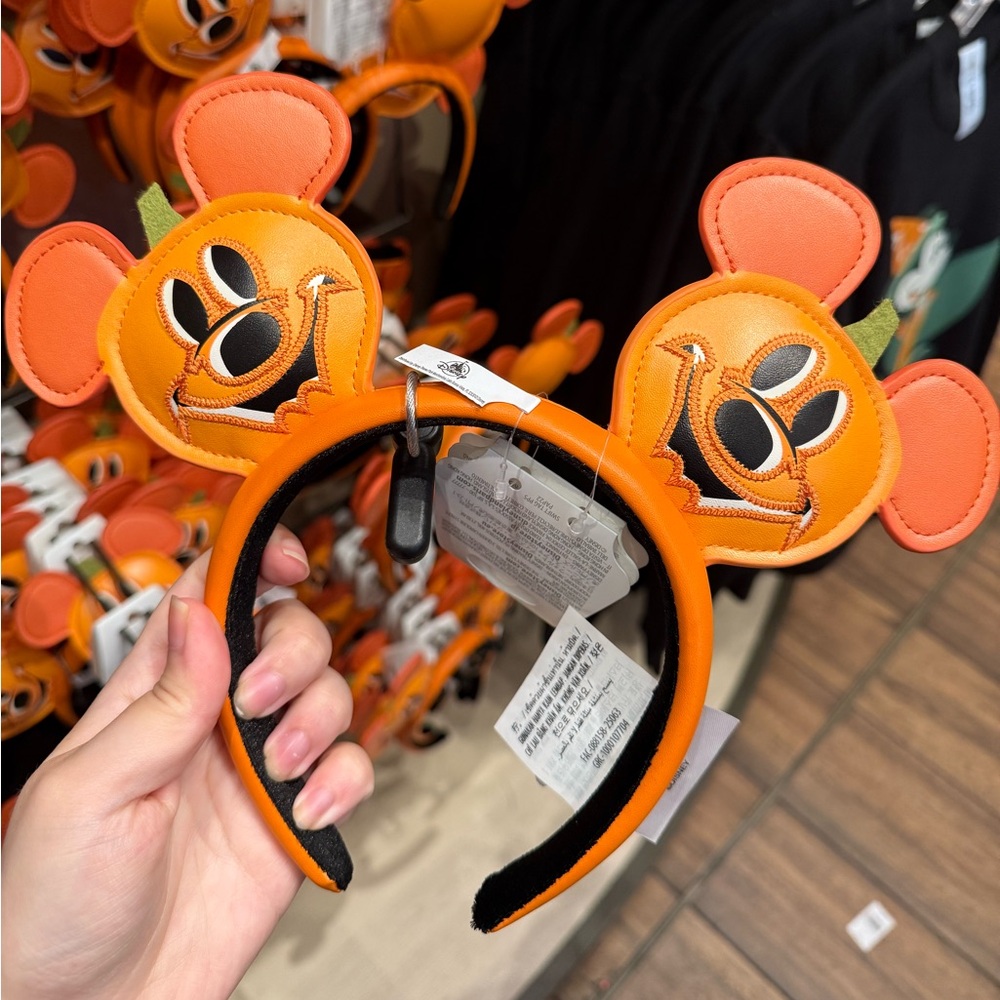 Mickey Mouse Jack-o'-Lantern Halloween Ear Headband NWT Sold Out on Disney site
